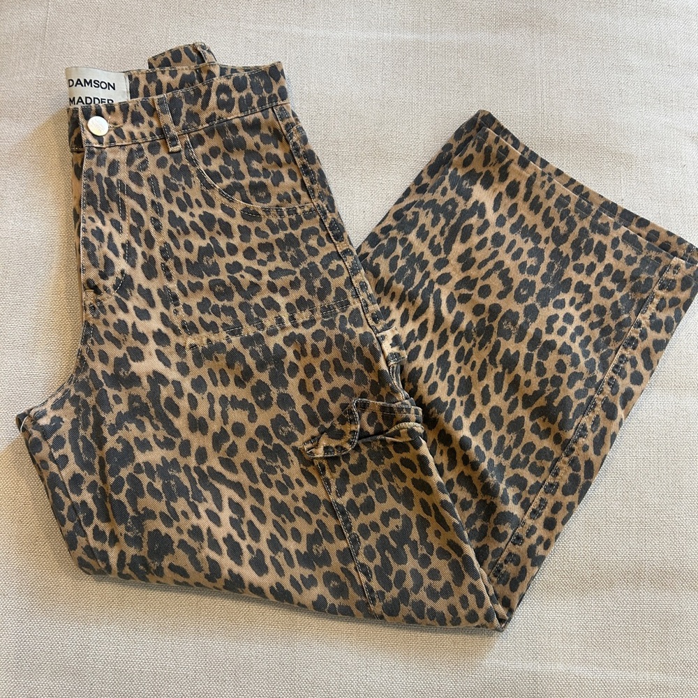 Damson Madder Leopard Cargo Pants
